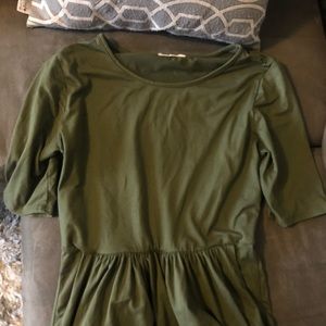 Olive green maxi
